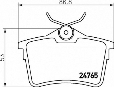 HELLA PAGID 8db355014081 -  Комплект тормозных колодок, дисковый тормоз